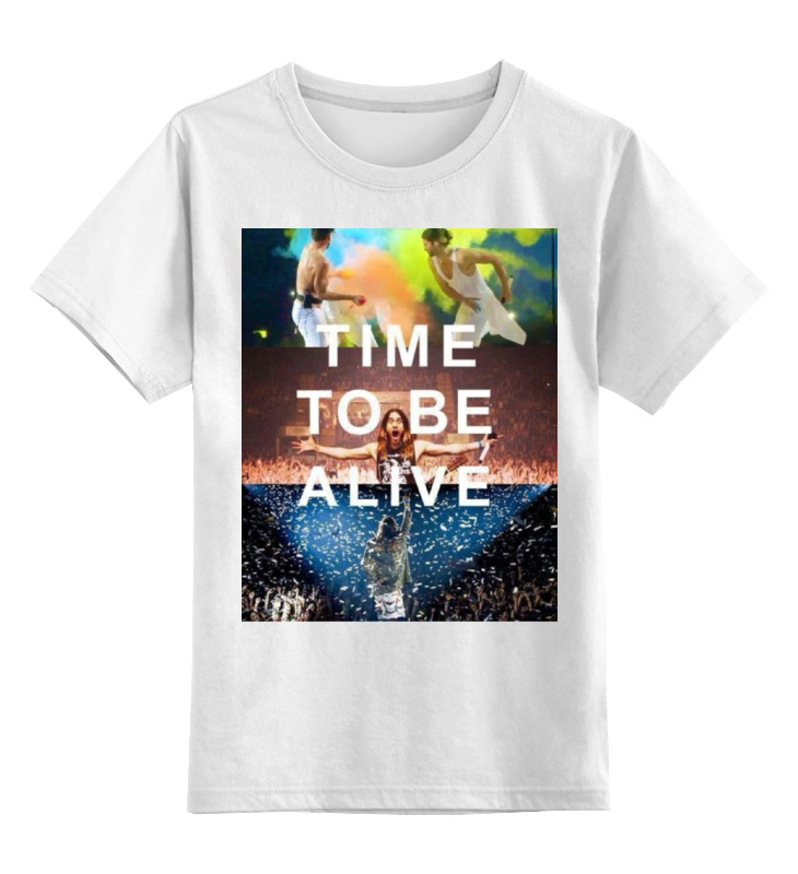 

Детская футболка Printio Time to be alive цв.белый р.152, 0000000729658