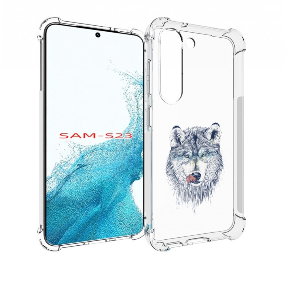 

Чехол MyPads голодгый волк для Samsung Galaxy S23, Прозрачный, Tocco