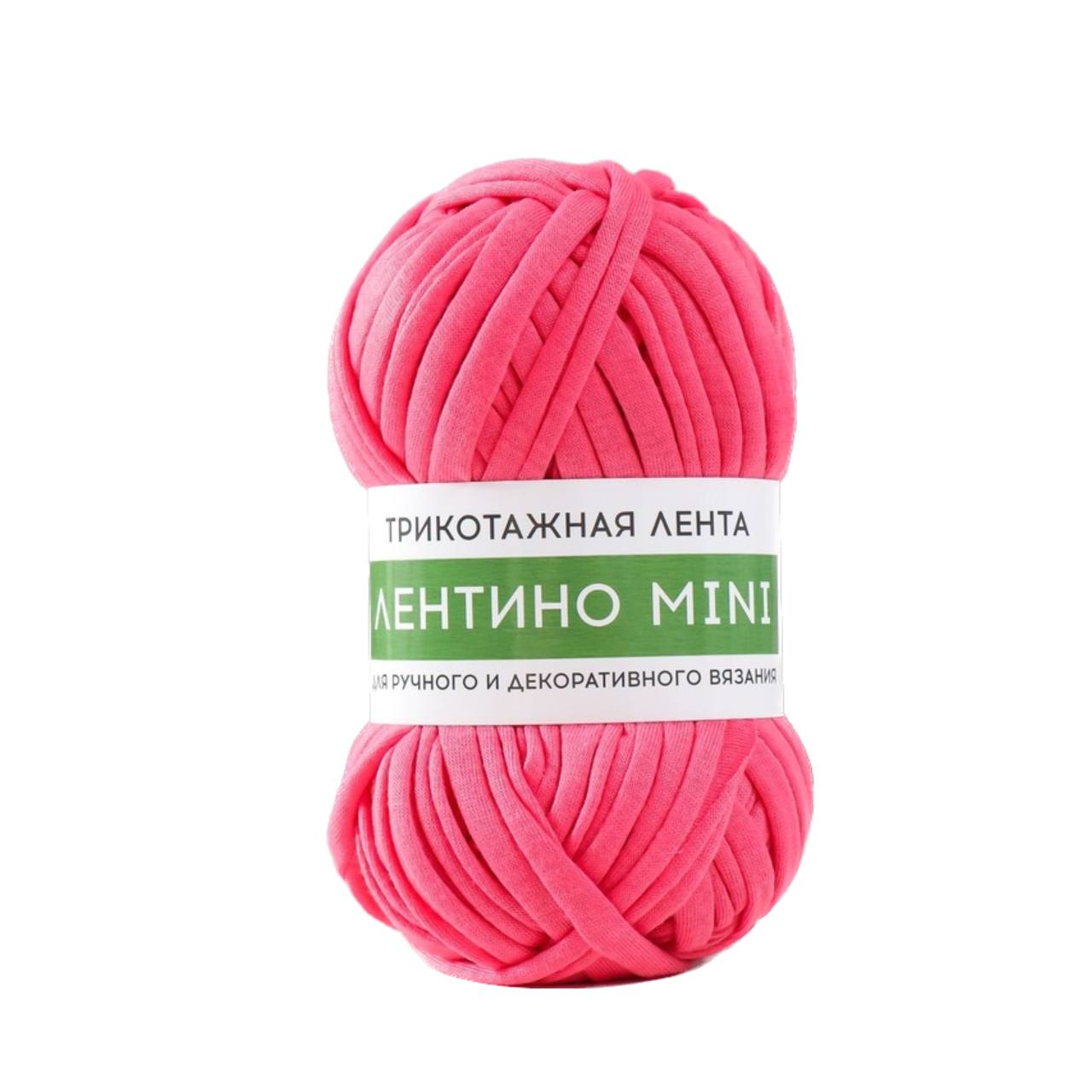 

Пряжа трикотажная 100% хлопок "Лентино mini" 100 гр 40 м цвет 10 тёплый розовый