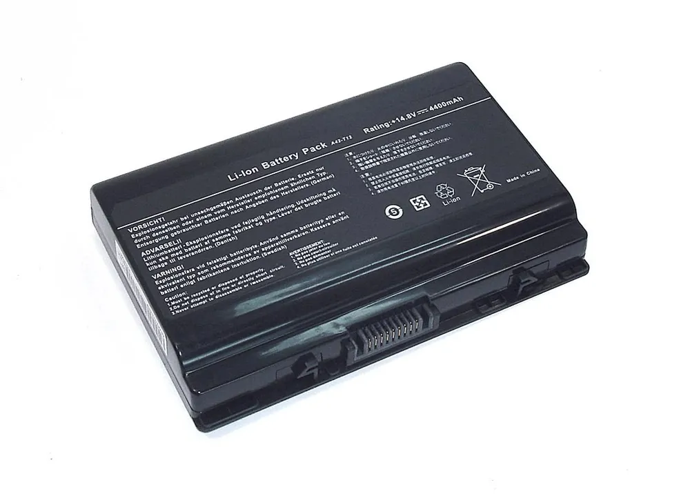 

Аккумуляторная батарея для ноутбука Asus A42-T12 14.8V 4400mAh OEM черная, A42-T12 14.8V 4400mAh OEM черная