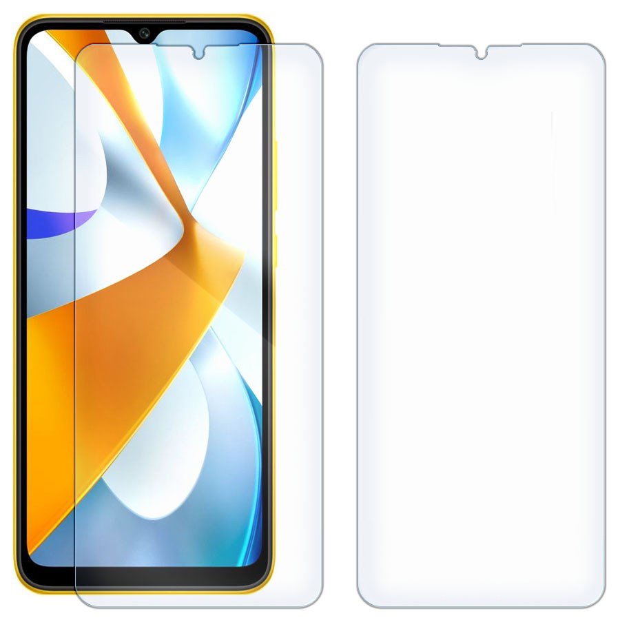

Комплект из 2-x защитных гибридных стекол для Xiaomi Poco C40