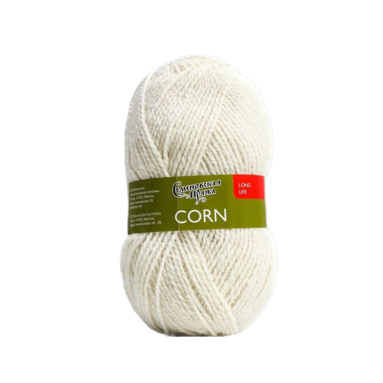 

Пряжа Корн (Corn) 50% акрил,30% шерсть,20% полиэстер 150м/100гр (суровый 25), Бежевый