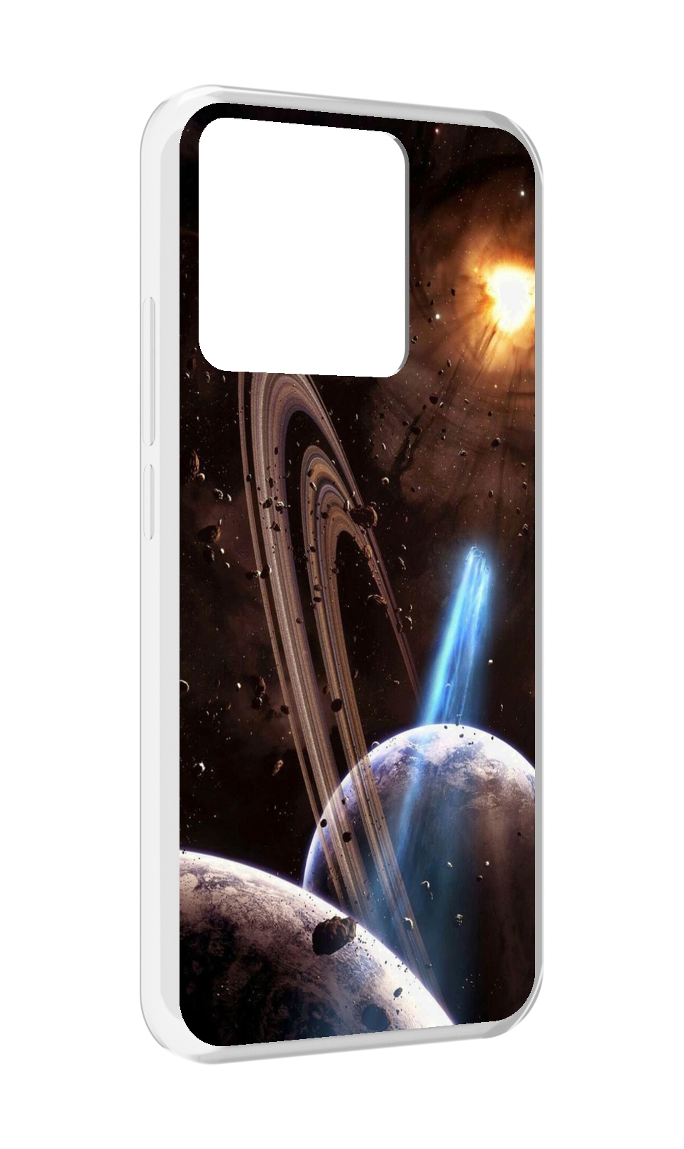 

Чехол MyPads Tocco для Xiaomi Redmi 10A сатурн в космосе, Прозрачный, Tocco