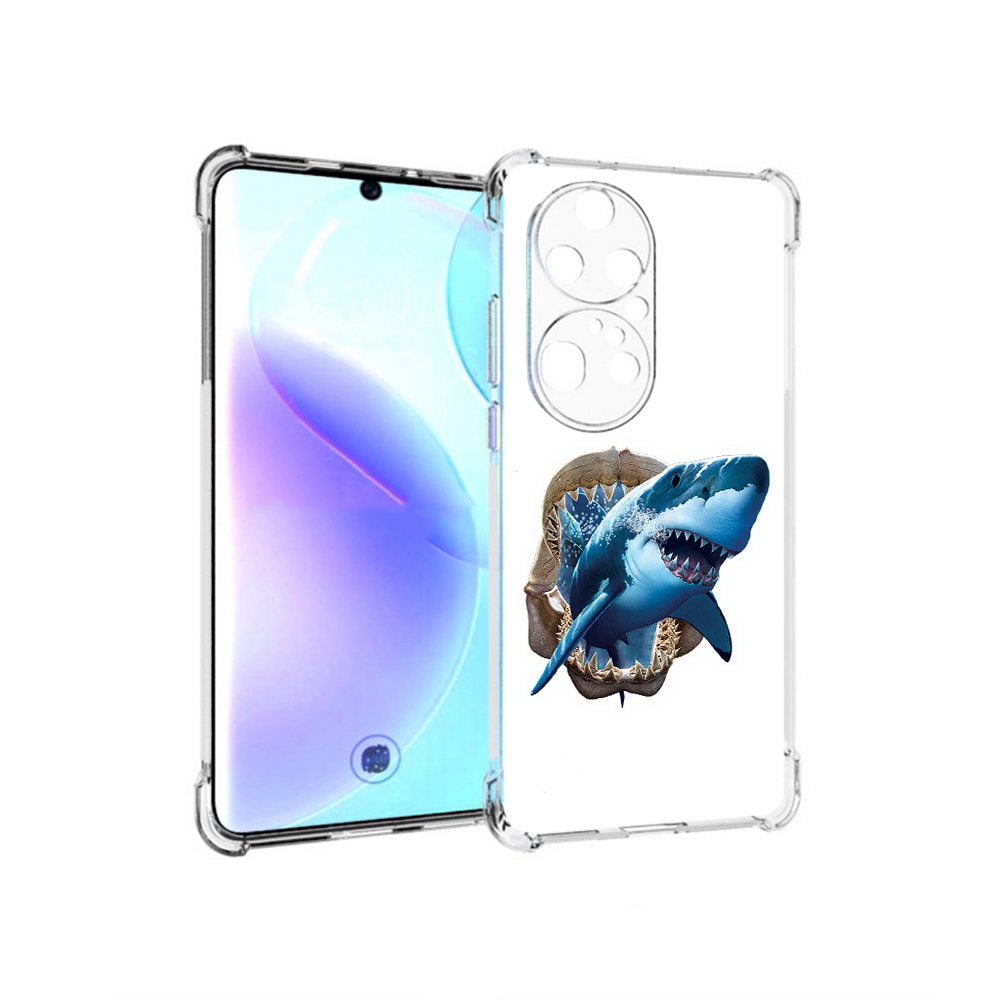 

Чехол MyPads Tocco для Huawei P50 Pro челюсти, Прозрачный, Tocco