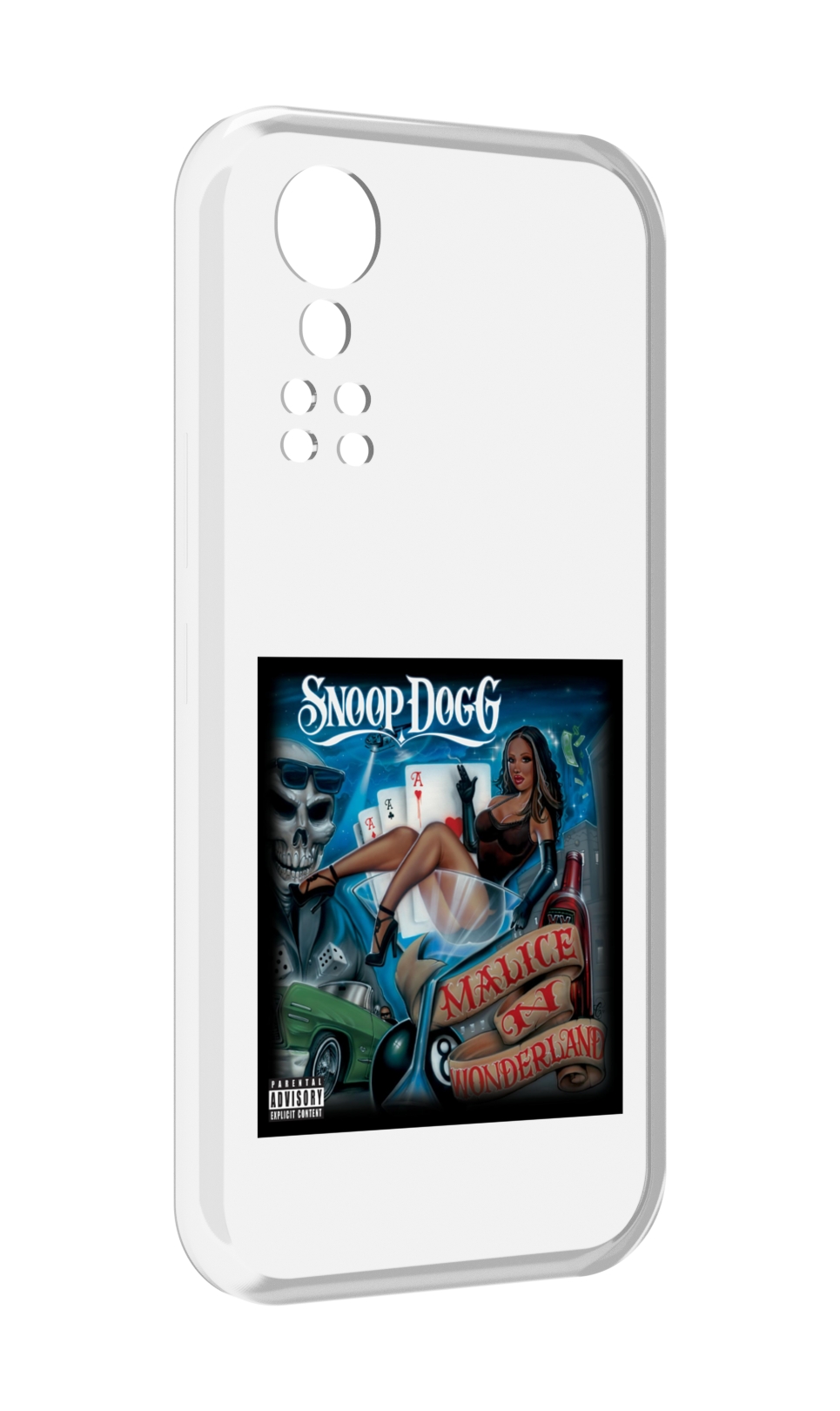 

Чехол MyPads Snoop Dogg MALICE N WONDERLAND для ZTE Axon 30 5G / Axon 30S, Прозрачный, Tocco