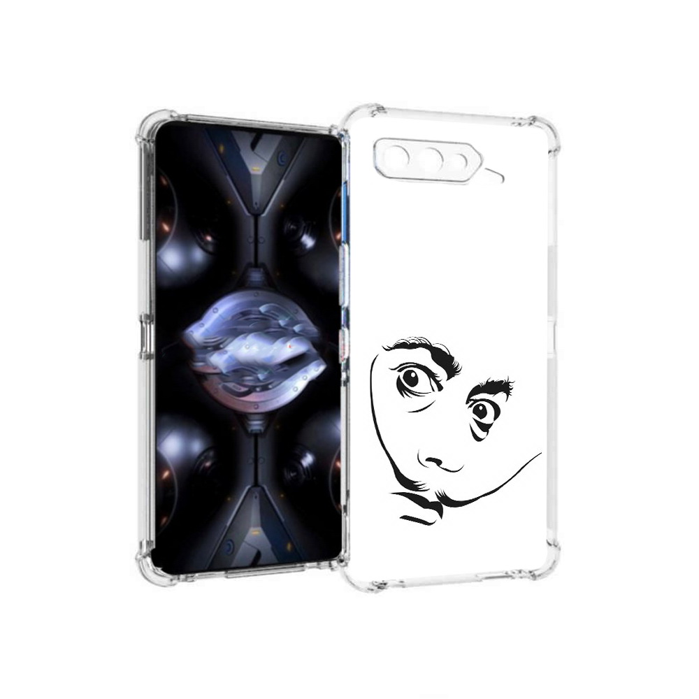 

Чехол MyPads Tocco для Asus ROG Phone 5 Pro мужчина с длинными усами, Прозрачный, Tocco