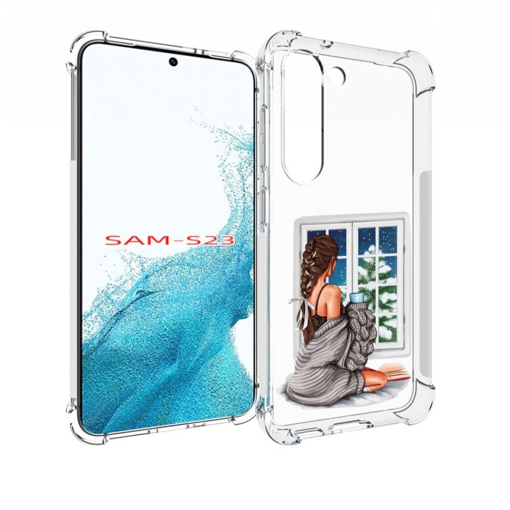 

Чехол MyPads уютное-зимнее-окно женский для Samsung Galaxy S23, Прозрачный, Tocco