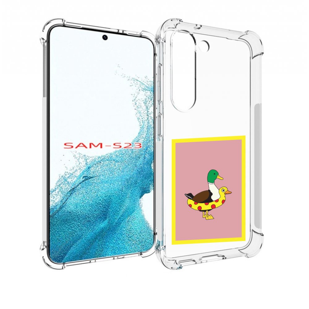 

Чехол MyPads утка в круге надувном для Samsung Galaxy S23, Прозрачный, Tocco