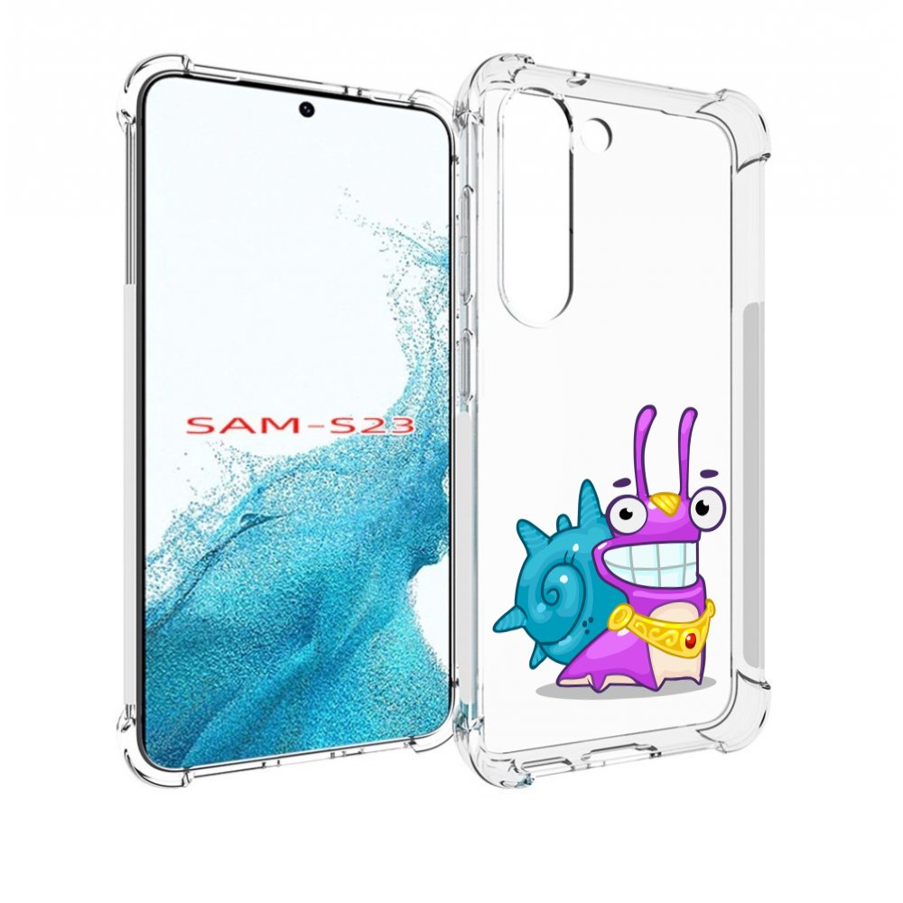 

Чехол MyPads улитка-принц для Samsung Galaxy S23, Прозрачный, Tocco