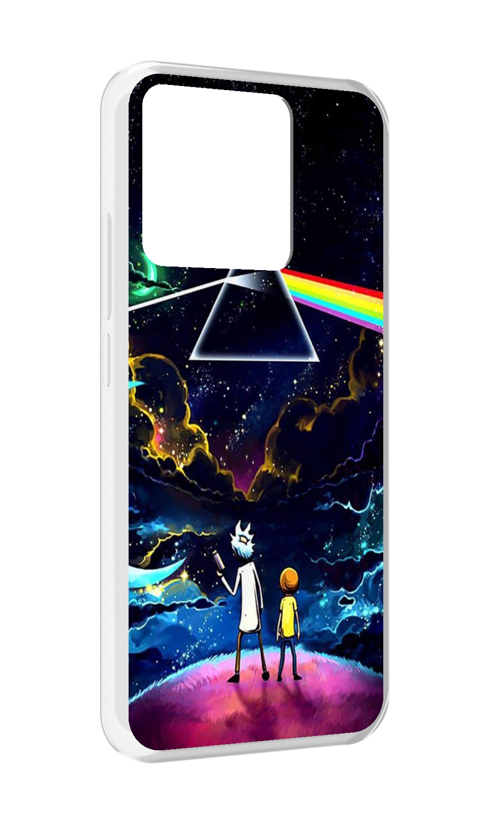 

Чехол MyPads Tocco для Xiaomi Redmi 10A рик и морти в космосе, Прозрачный, Tocco