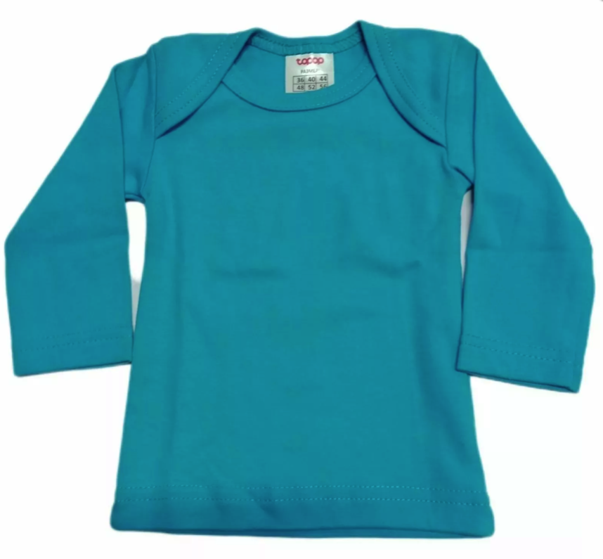 Лонгслив детский topop А3364, бирюзовый, 86