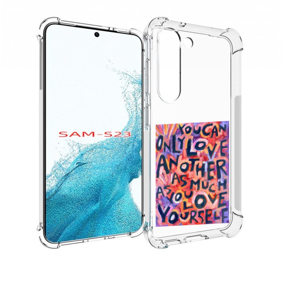 

Чехол MyPads ты-можешь-только-любить для Samsung Galaxy S23, Прозрачный, Tocco