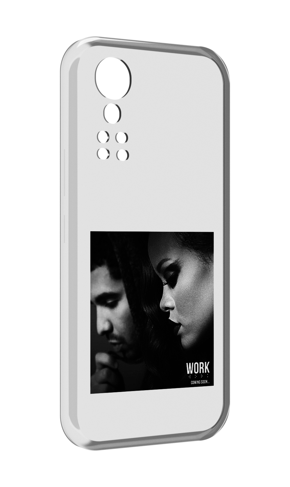 

Чехол MyPads Rihanna feat для ZTE Axon 30 5G / Axon 30S, Прозрачный, Tocco