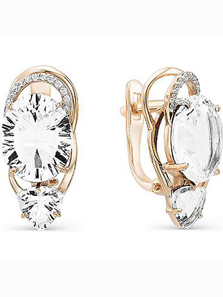 

Серьги из красного золота с горным хрусталем Master Brilliant 02-1-876-5801-011, 02-1-876-5801-011
