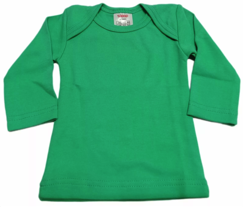 Лонгслив детский topop А3364, зеленый, 62