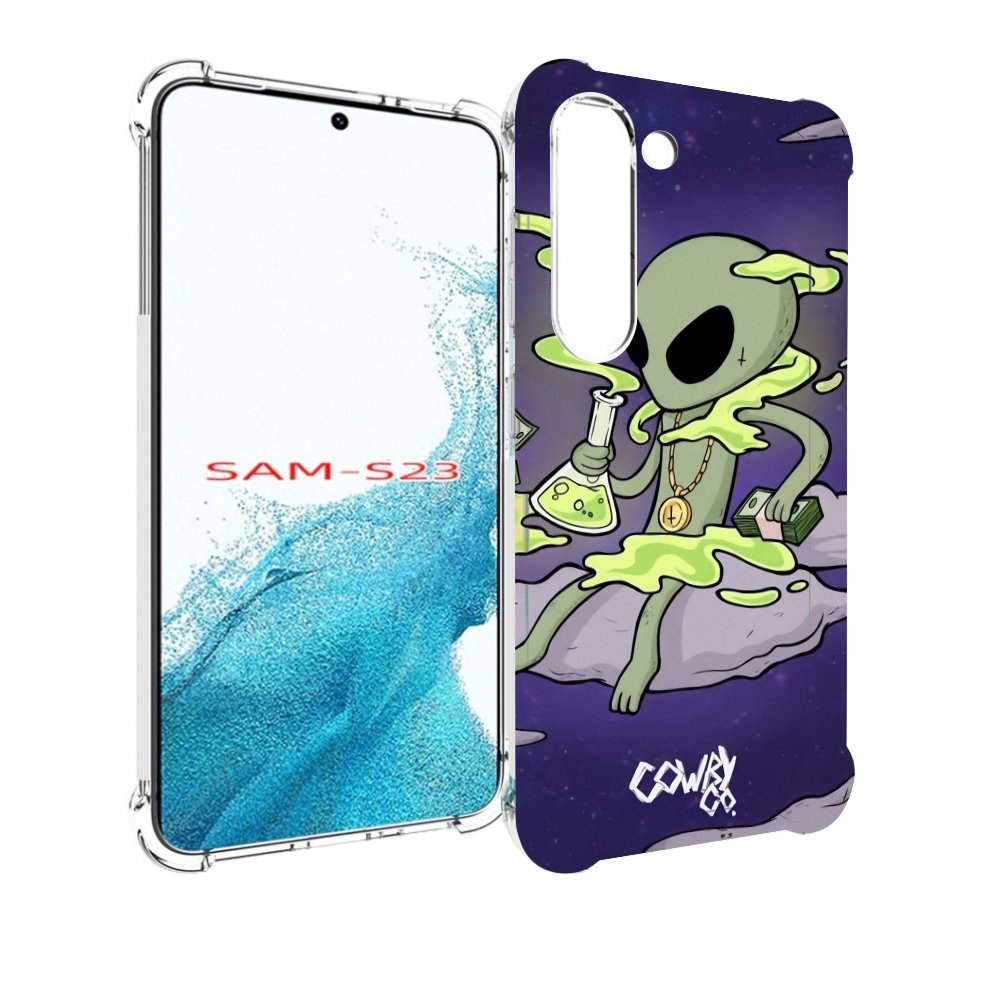 

Чехол MyPads токсичный инопланетянин для Samsung Galaxy S23, Прозрачный, Tocco