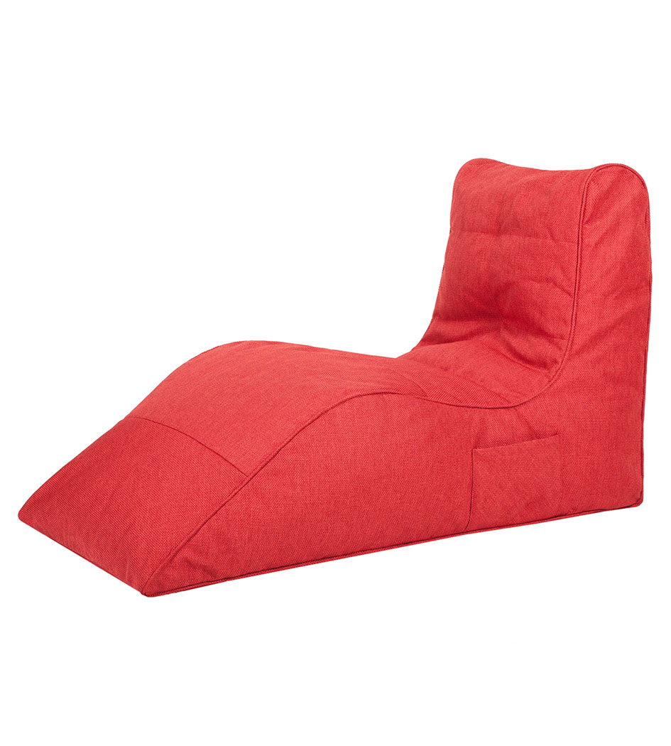 фото Бескаркасный модульный диван папа пуф cinema sofa one size, рогожка, red (красный)