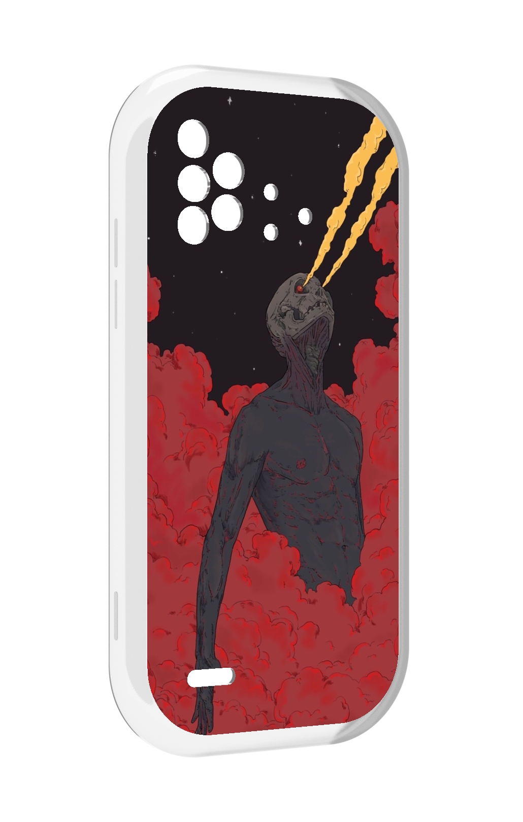 

Чехол MyPads скелет в красном дыму для UMIDIGI Bison X10 / X10 Pro, Прозрачный, Tocco