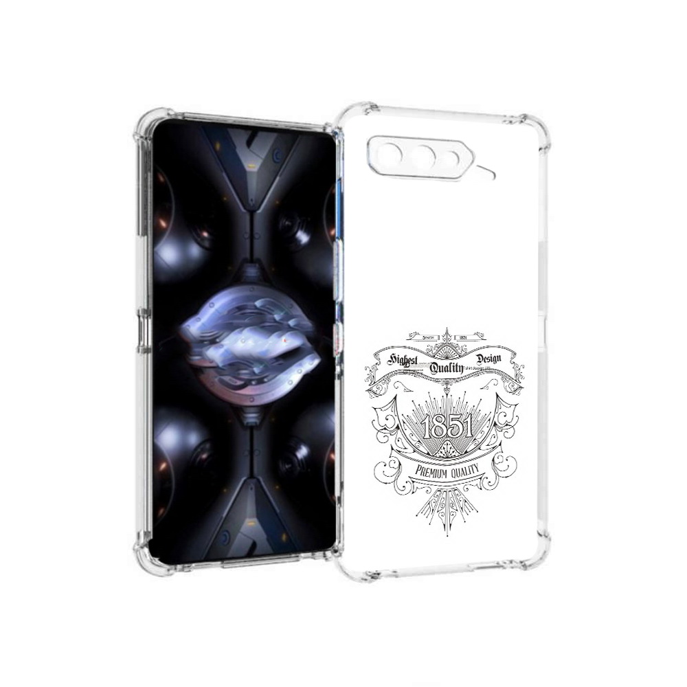 

Чехол MyPads Tocco для Asus ROG Phone 5 Pro логотип 1851 год, Прозрачный, Tocco