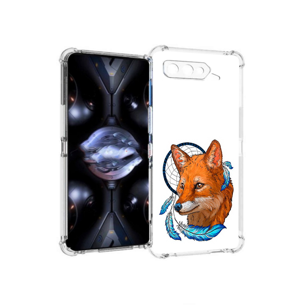 

Чехол MyPads Tocco для Asus ROG Phone 5 Pro лиса и ловец снов, Прозрачный, Tocco