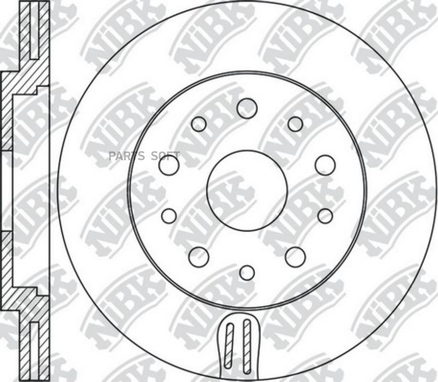 

NIBK 'RN1754 Диски торм.пер.Alfa Romeo 159 2007 - 2011 / Spider V 2006 - наст. время 1шт