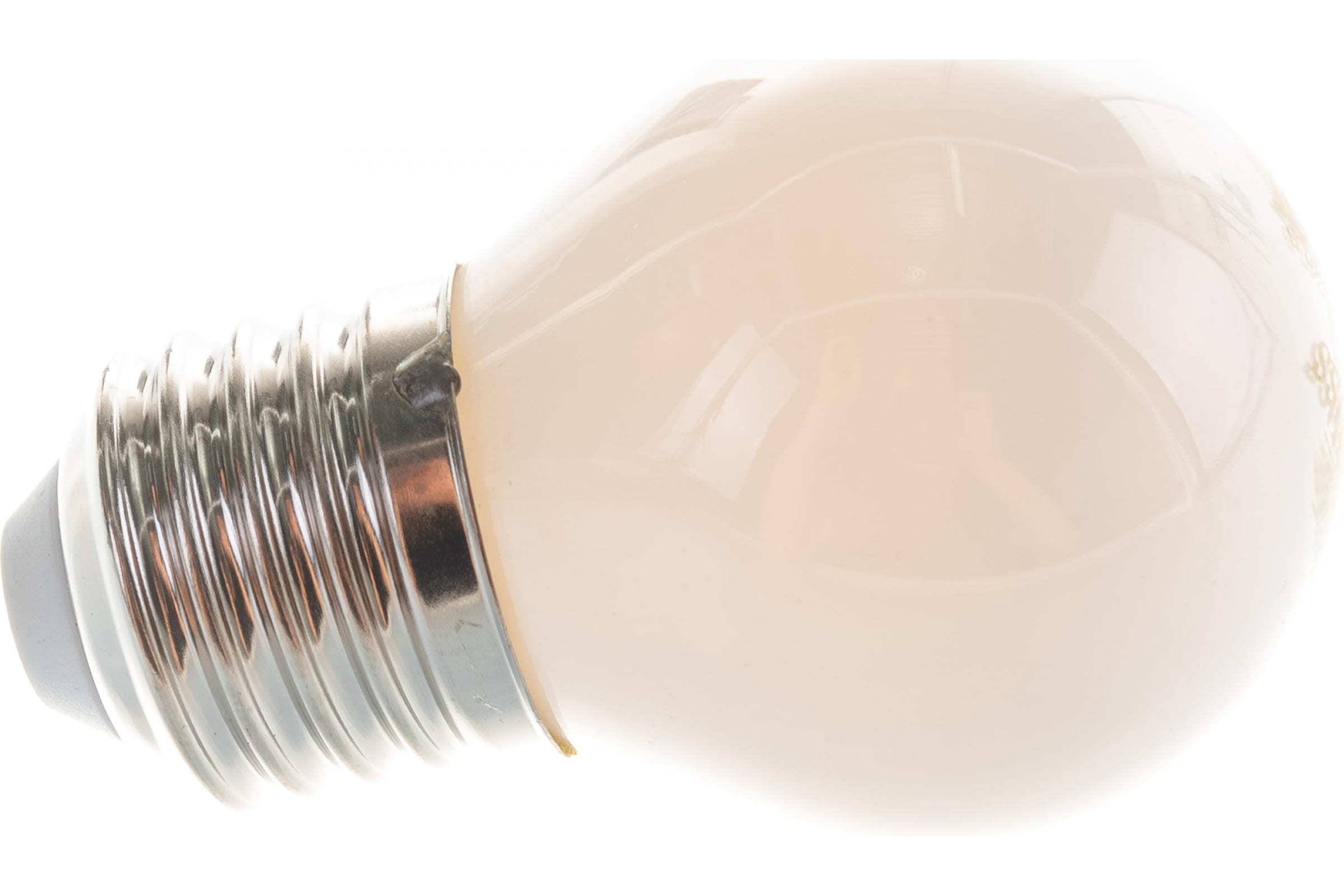 фото 10 штук лампа gauss basic filament шар 4,5w 380lm 2700к е27 milky led 1/10/50