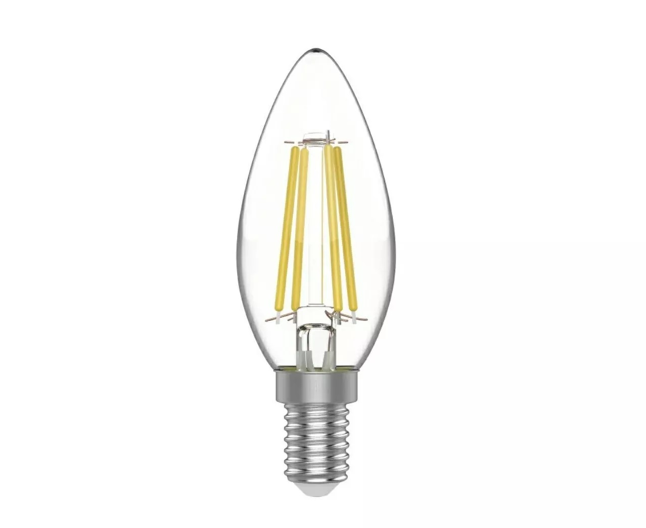 Упаковка ламп 10 штук Лампа Gauss Basic Filament Свеча 4,5W 400lm 2700К Е14 LED 1/10/5