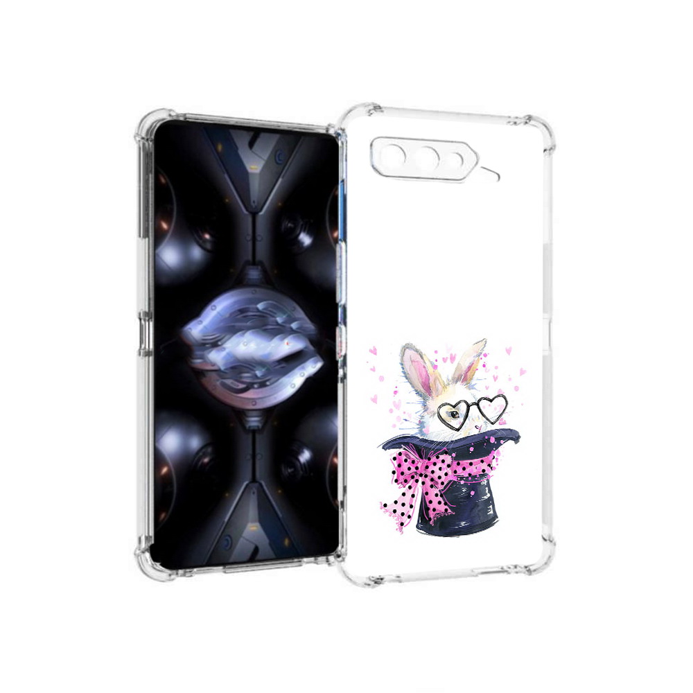 Чехол MyPads Tocco для Asus ROG Phone 5 Pro кролик в шляпе