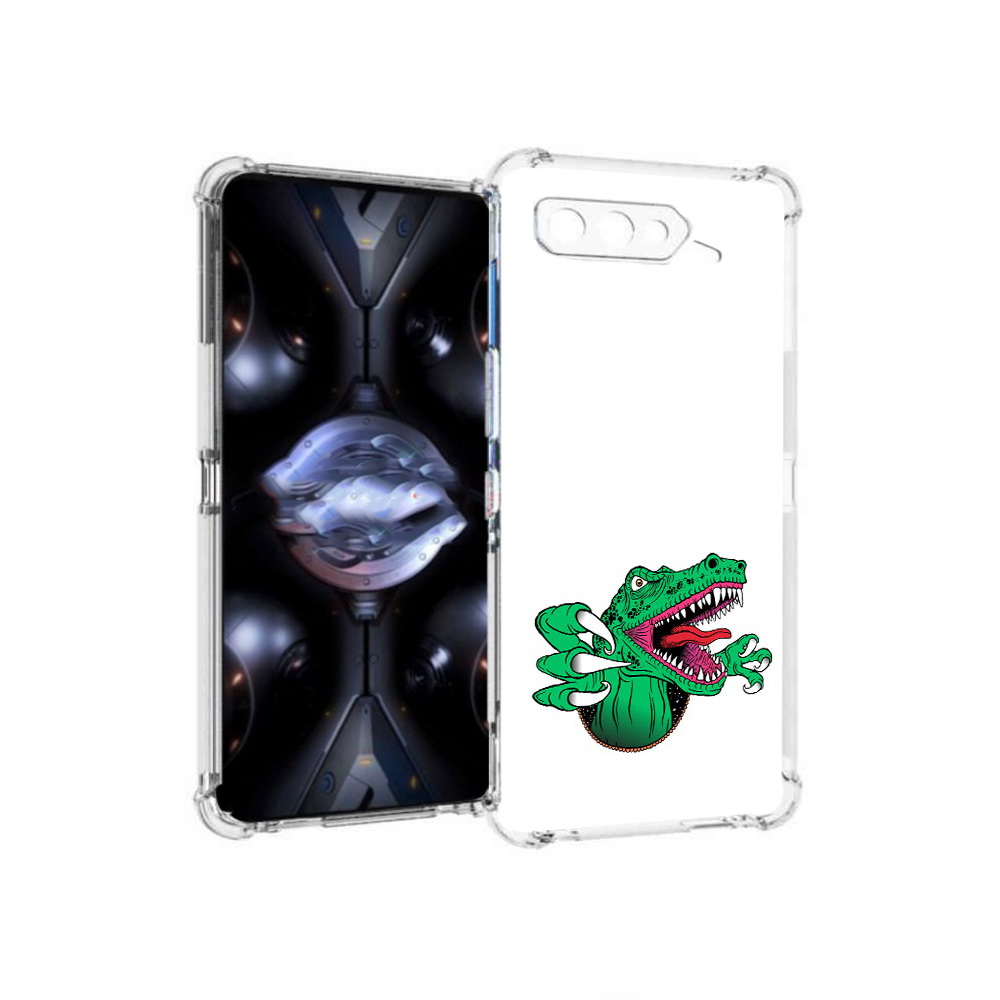 

Чехол MyPads Tocco для Asus ROG Phone 5 Pro крокодил, Прозрачный, Tocco