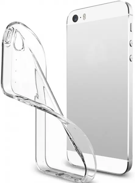 

Накладка силикон для iPhone 5/5S/SE прозрачная, Прозрачный, Накладка iPhone 5/5S/SE