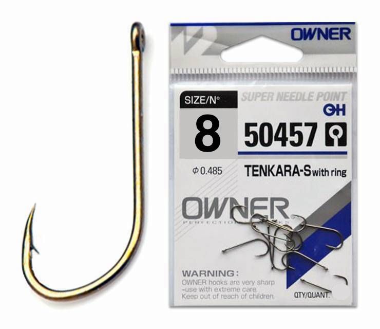 

Крючки одинарные OWNER 50457-08, Золотистый, Tenkara-S 50457