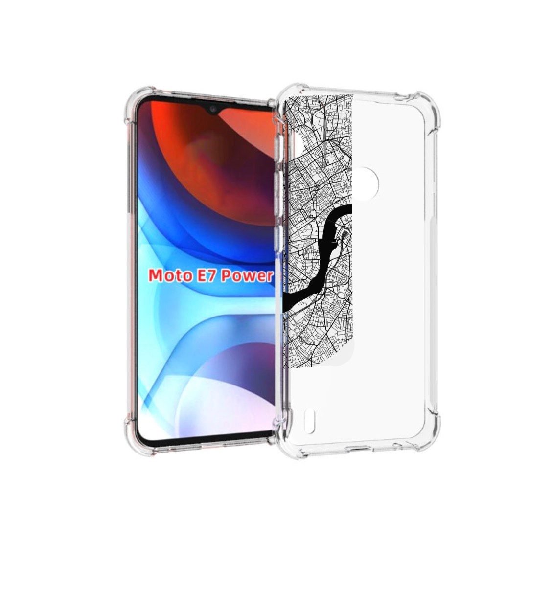 

Чехол MyPads схема-лондон для Motorola Moto E7 Power, Прозрачный, Tocco