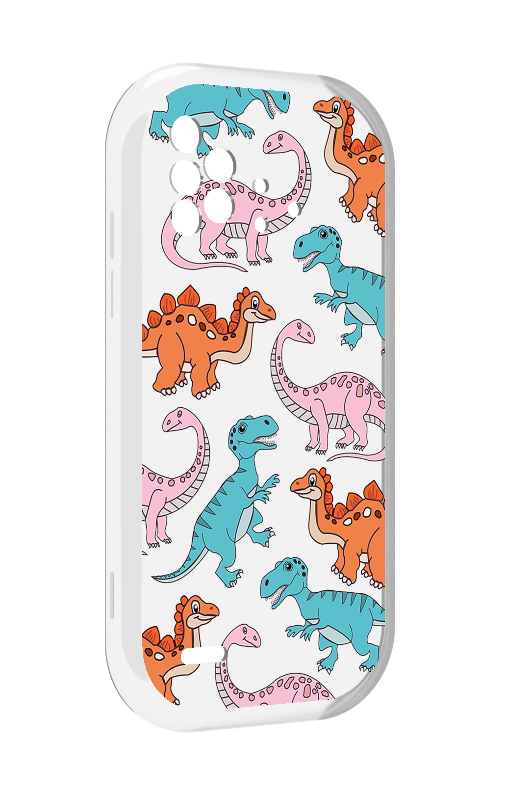 

Чехол MyPads разные-динозаврики для UMIDIGI Bison X10 / X10 Pro, Прозрачный, Tocco