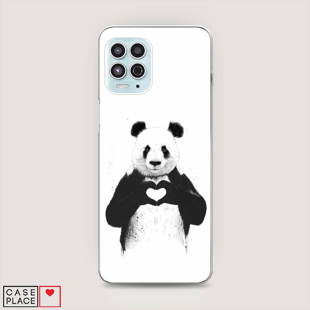 

Чехол Awog на Motorola Moto G100 "Панда love", Разноцветный, 241650-10