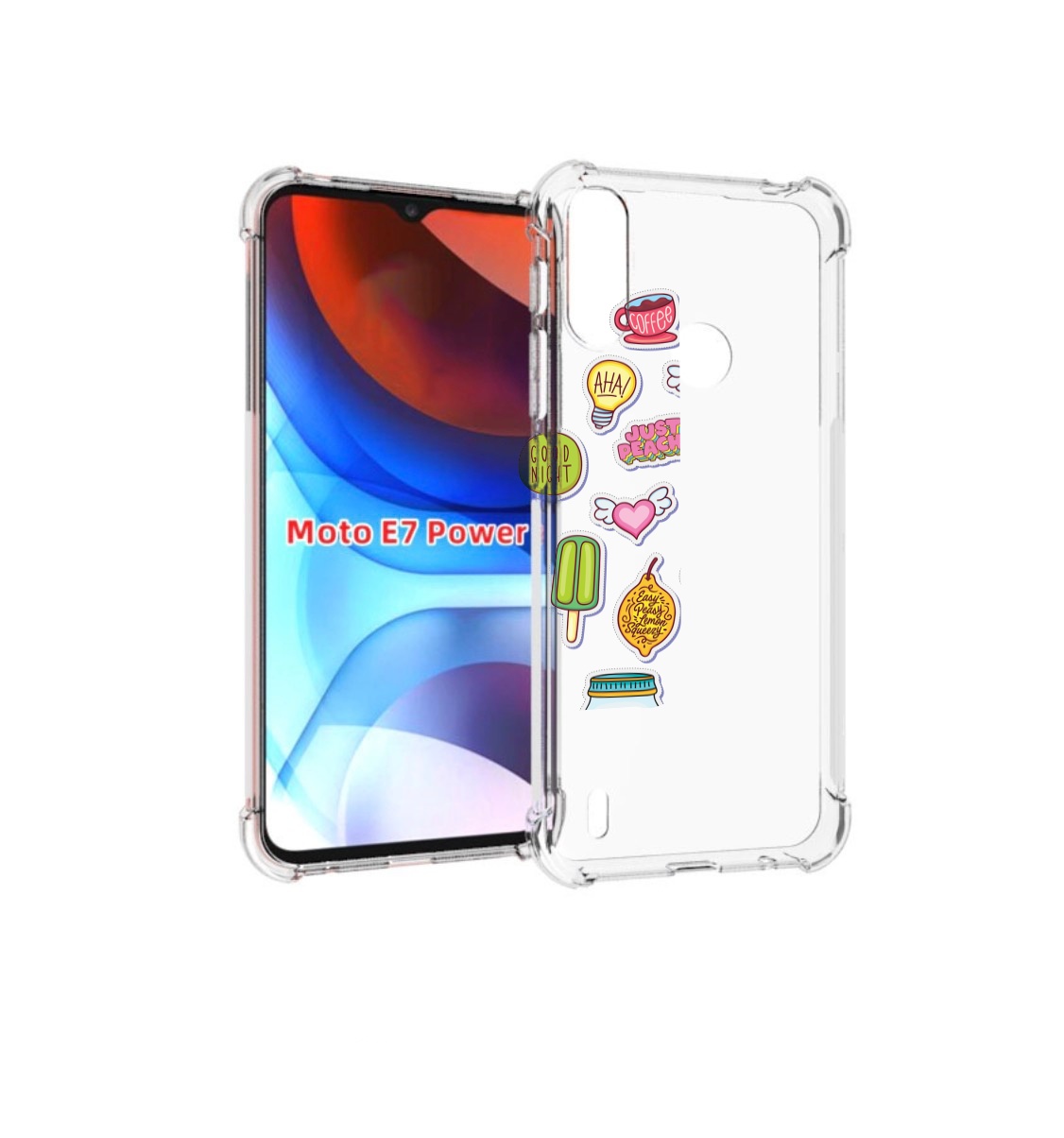 

Чехол MyPads стикер-пак для Motorola Moto E7 Power, Прозрачный, Tocco