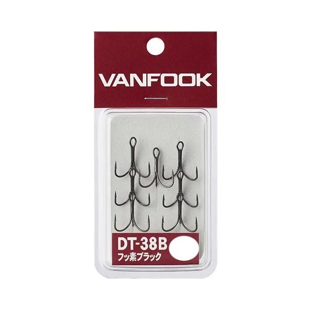 Крючки Vanfook тройные DT-38B Zero Black #04 (6шт)