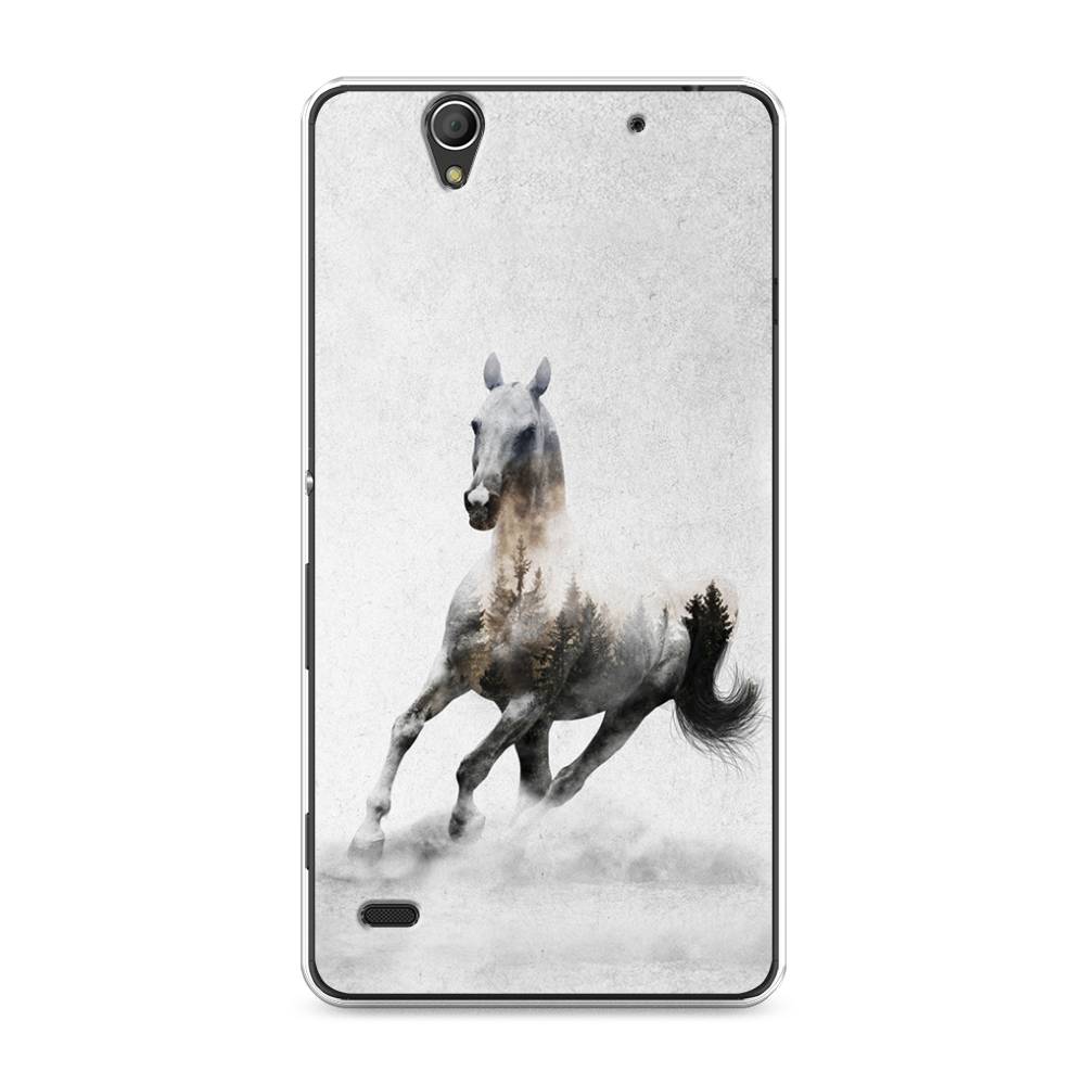 

Чехол Awog на Sony Xperia C4 "Лошадь лес", Разноцветный, 52650-2