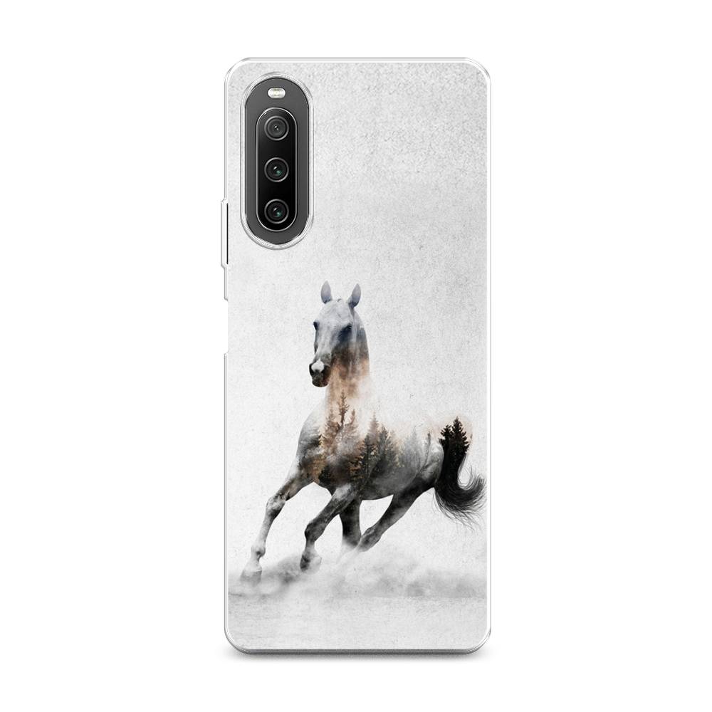 

Чехол Awog на Sony Xperia 10 IV "Лошадь лес", Разноцветный, 55250-2