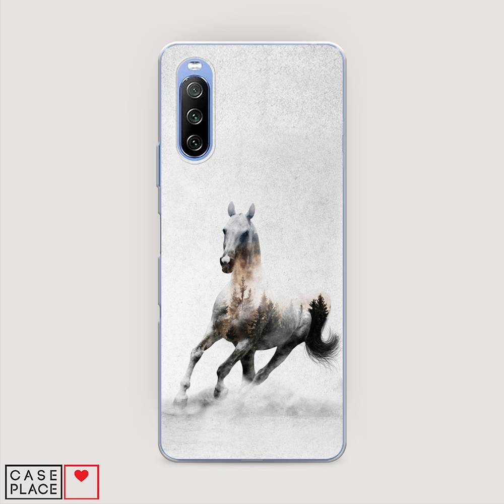 

Чехол Awog на Sony Xperia 10 III "Лошадь лес", Разноцветный, 54950-2