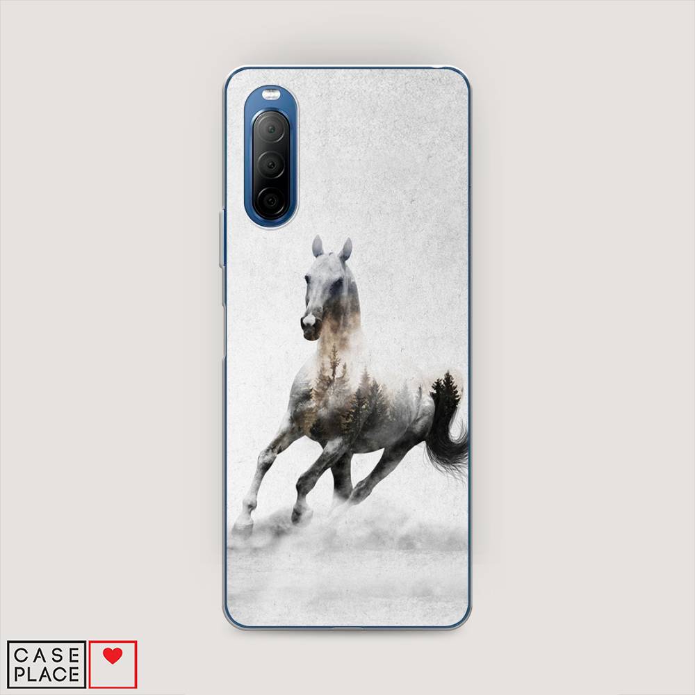 

Чехол Awog на Sony Xperia 10 II "Лошадь лес", Разноцветный, 54650-2