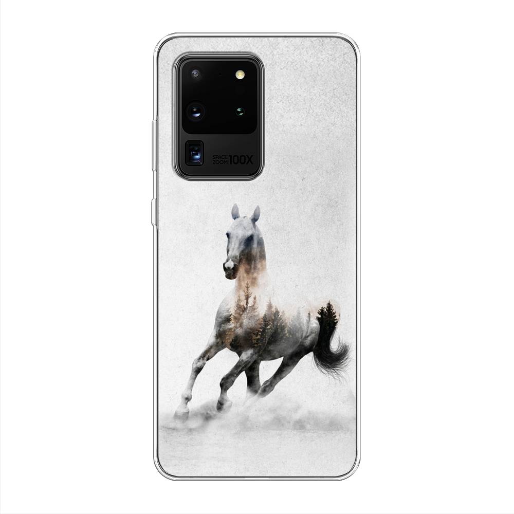 

Чехол Awog на Samsung Galaxy S20 Ultra "Лошадь лес", Разноцветный, 29450-2