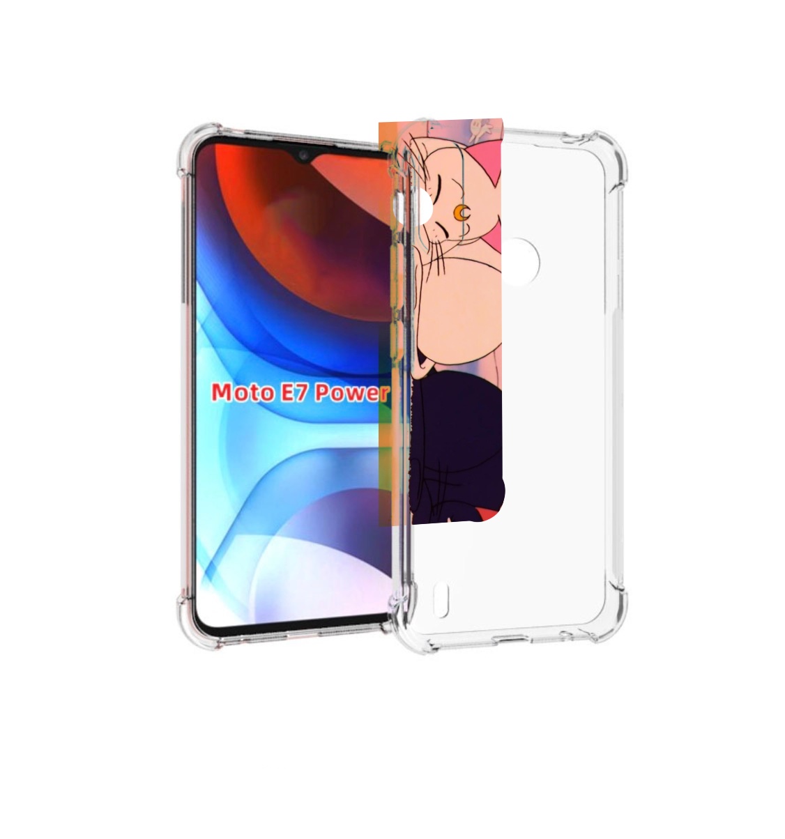 

Чехол MyPads спящие коты для Motorola Moto E7 Power, Прозрачный, Tocco