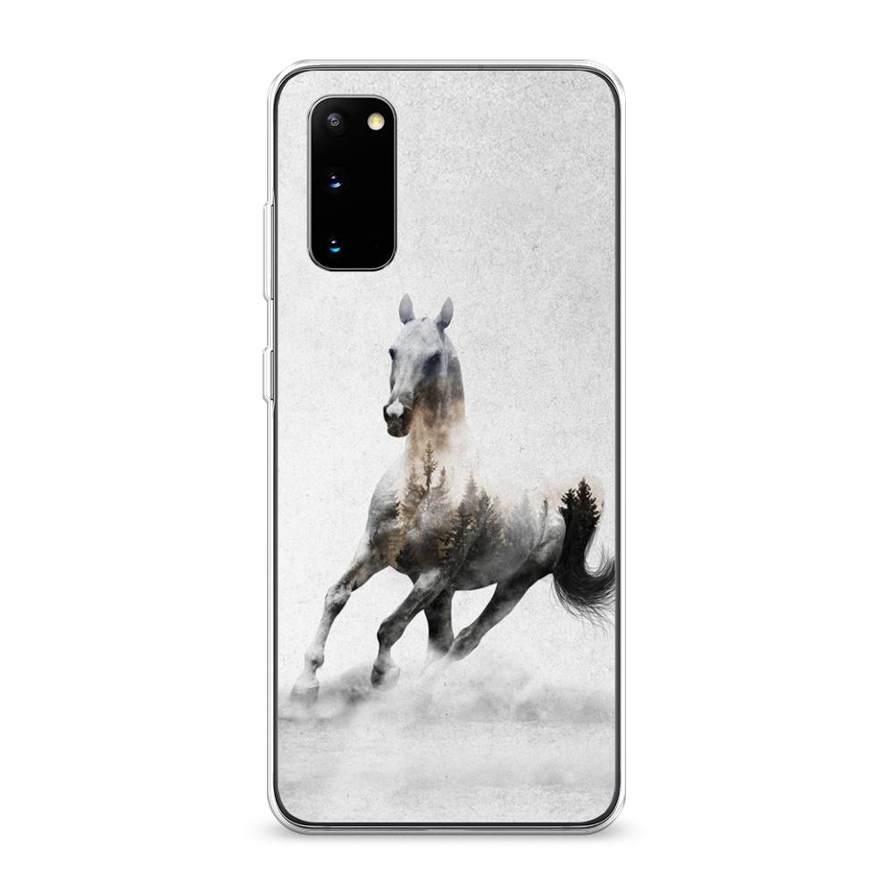 

Чехол Awog на Samsung Galaxy S20 "Лошадь лес", Разноцветный, 29250-2
