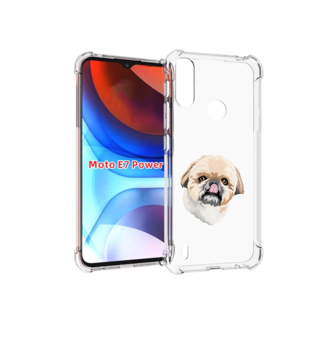 

Чехол MyPads собачка-с-язычком для Motorola Moto E7 Power, Прозрачный, Tocco