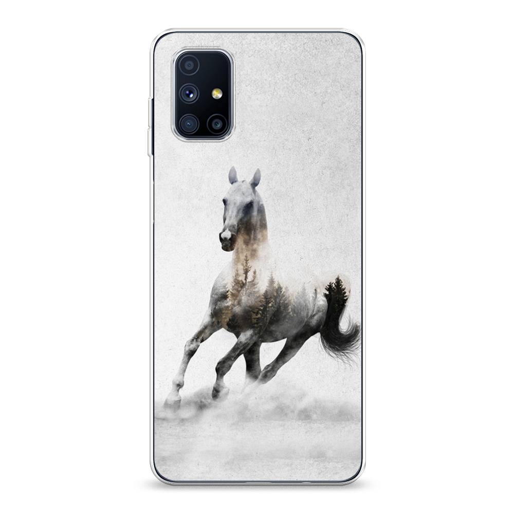 

Чехол Awog на Samsung Galaxy M51 / Самсунг M51 "Лошадь лес", Разноцветный, 2101550-2