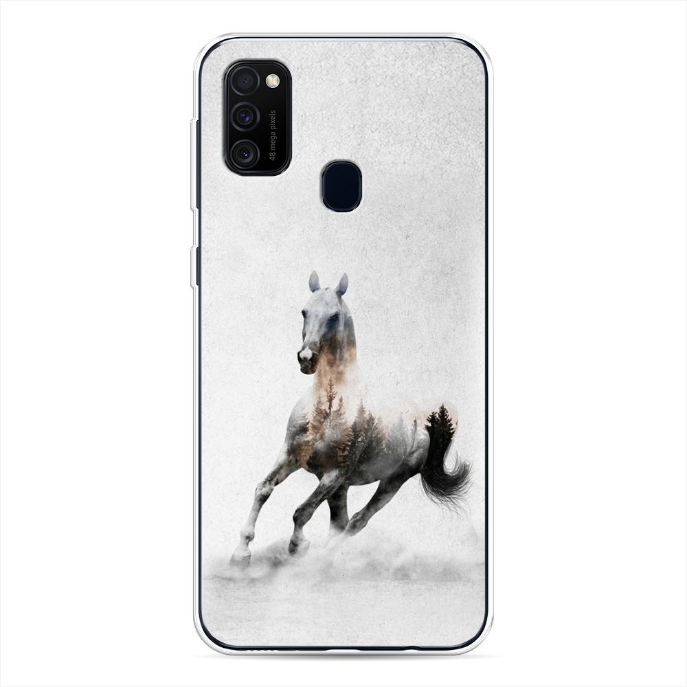 

Чехол Awog на Samsung Galaxy M30s/M21 "Лошадь лес", Разноцветный, 29850-2