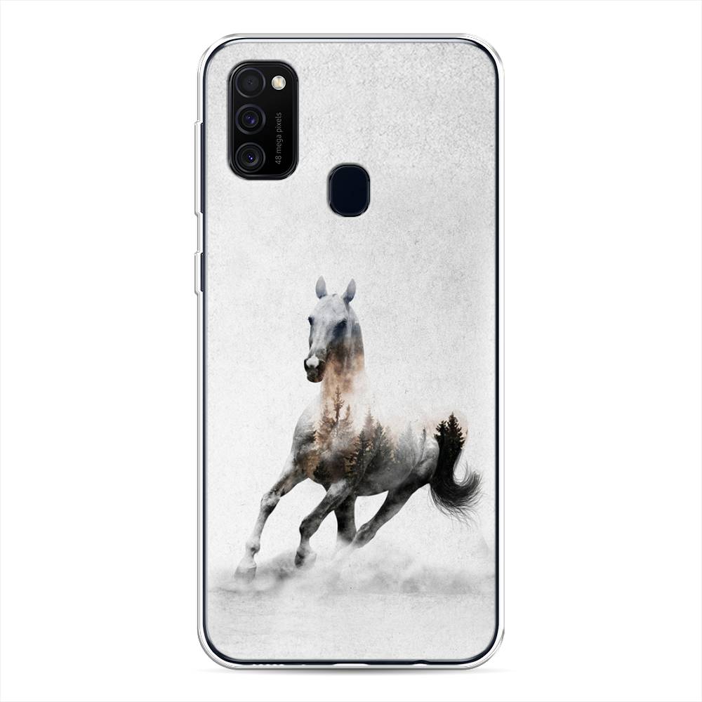 

Чехол Awog на Samsung Galaxy M21/M30s "Лошадь лес", Разноцветный, 29750-2