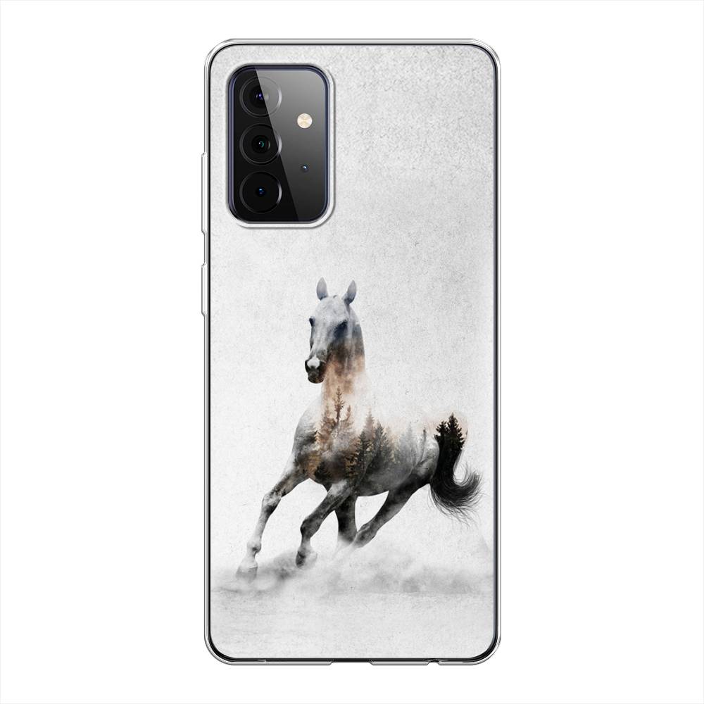 

Чехол Awog на Samsung Galaxy A72 / Самсунг A72 "Лошадь лес", Разноцветный, 2101950-2