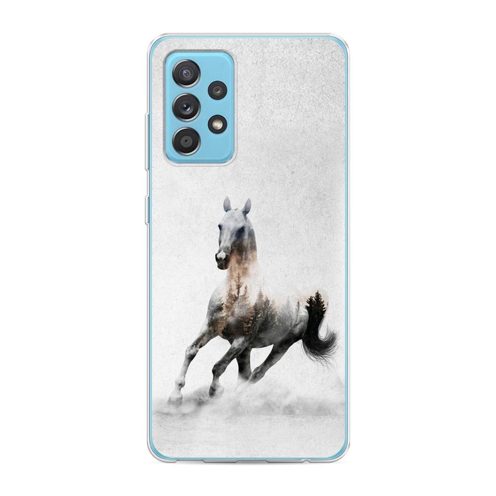 

Чехол Awog на Samsung Galaxy A52s / Самсунг A52s "Лошадь лес", Разноцветный, 2106550-2
