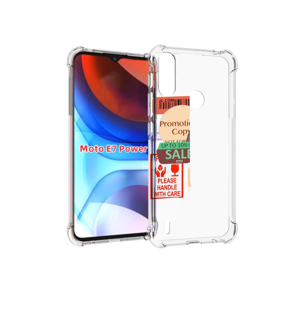

Чехол MyPads скидочные-купоны-принт для Motorola Moto E7 Power, Прозрачный, Tocco